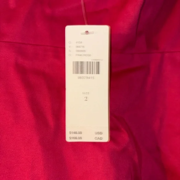 Anthropologie Pink Square Neck Peplum Romper NWT SIZE 2 - Picture 7 of 11